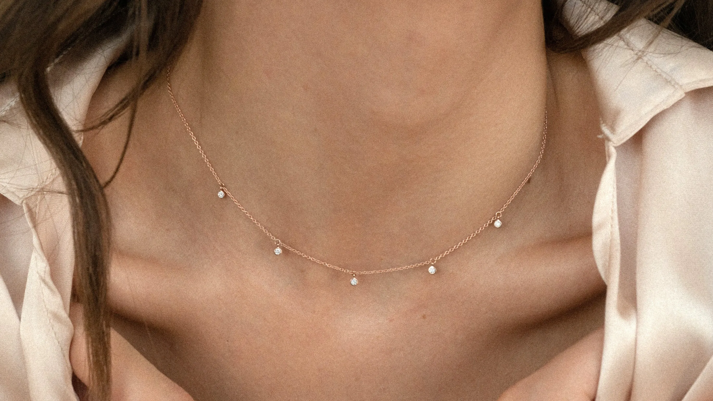 14K H-I/SI 5 Diamond Necklace