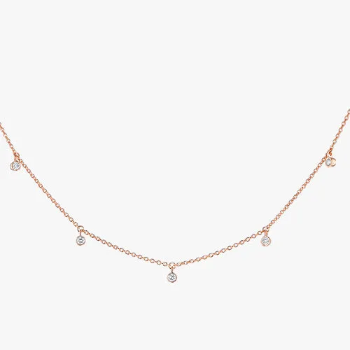 14K H-I/SI 5 Diamond Necklace