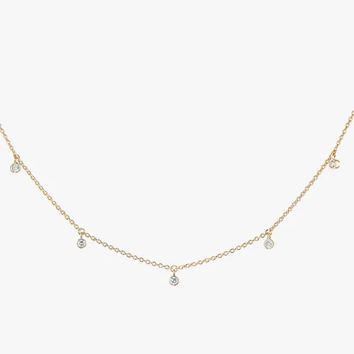 14K H-I/SI 5 Diamond Necklace