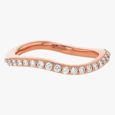 14K H-I/SI Curved Diamond Eternity Ring