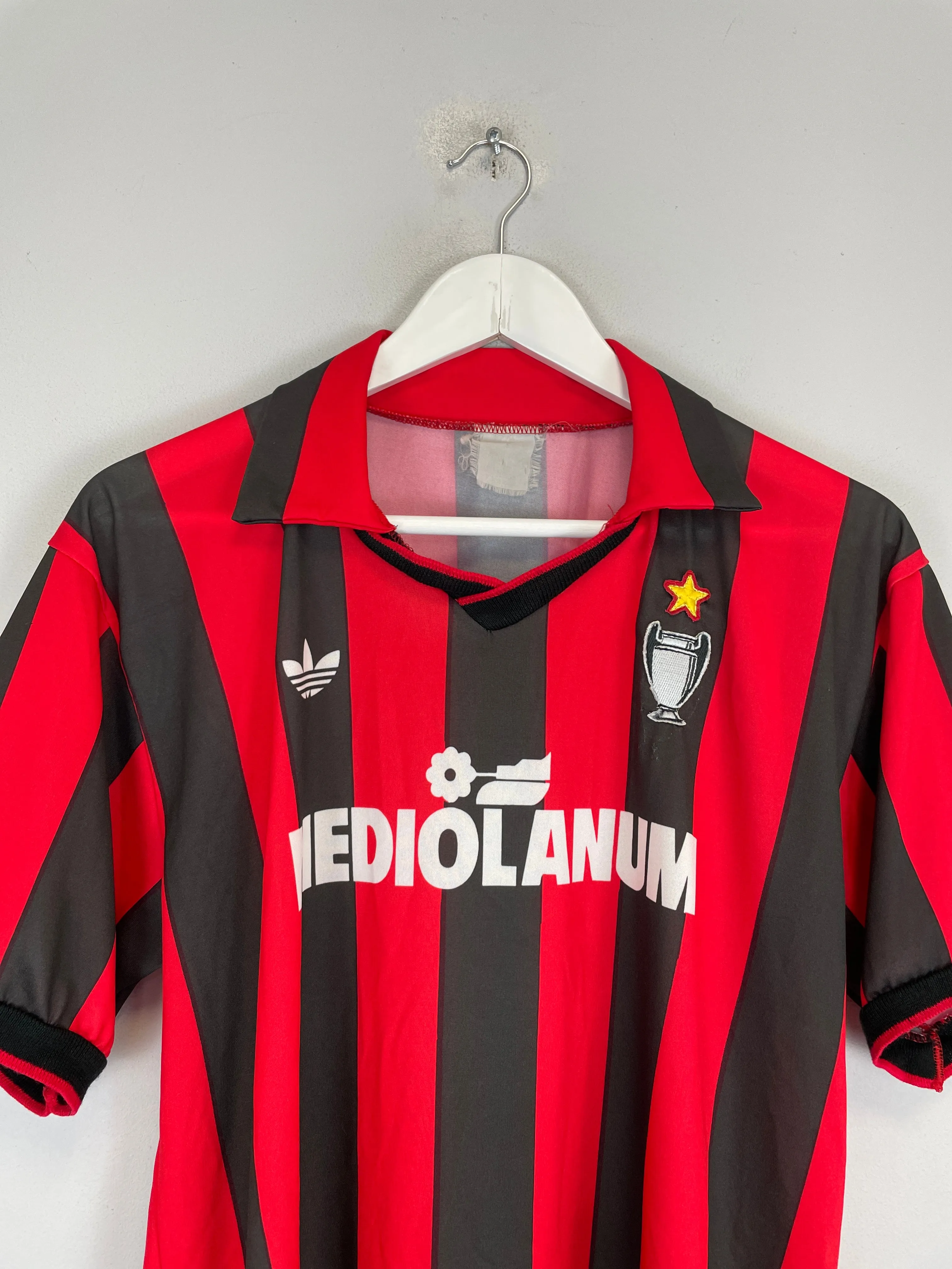 1990/92 AC MILAN HOME SHIRT (M) ADIDAS