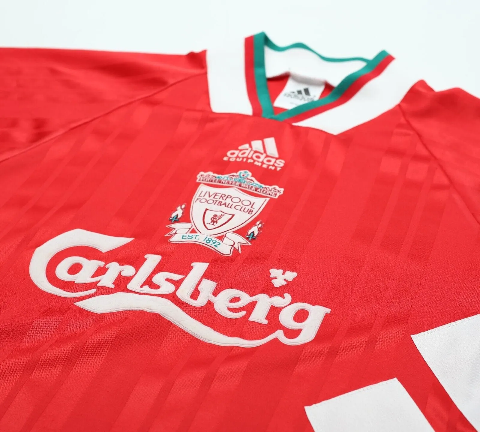 1993/95 LIVERPOOL Vintage adidas Equipment Home Football Shirt (M/L) 40/42