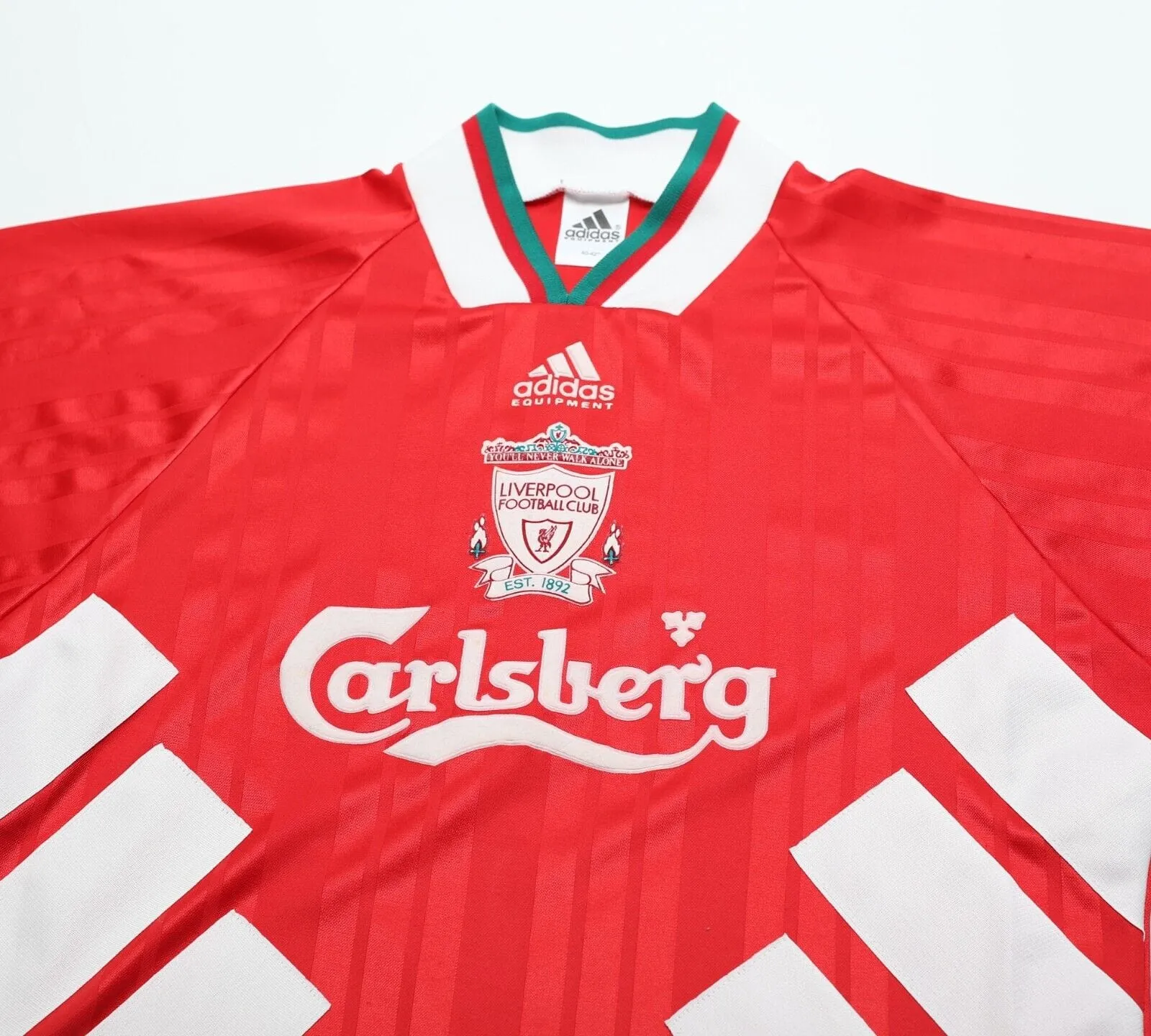 1993/95 LIVERPOOL Vintage adidas Equipment Home Football Shirt (M/L) 40/42