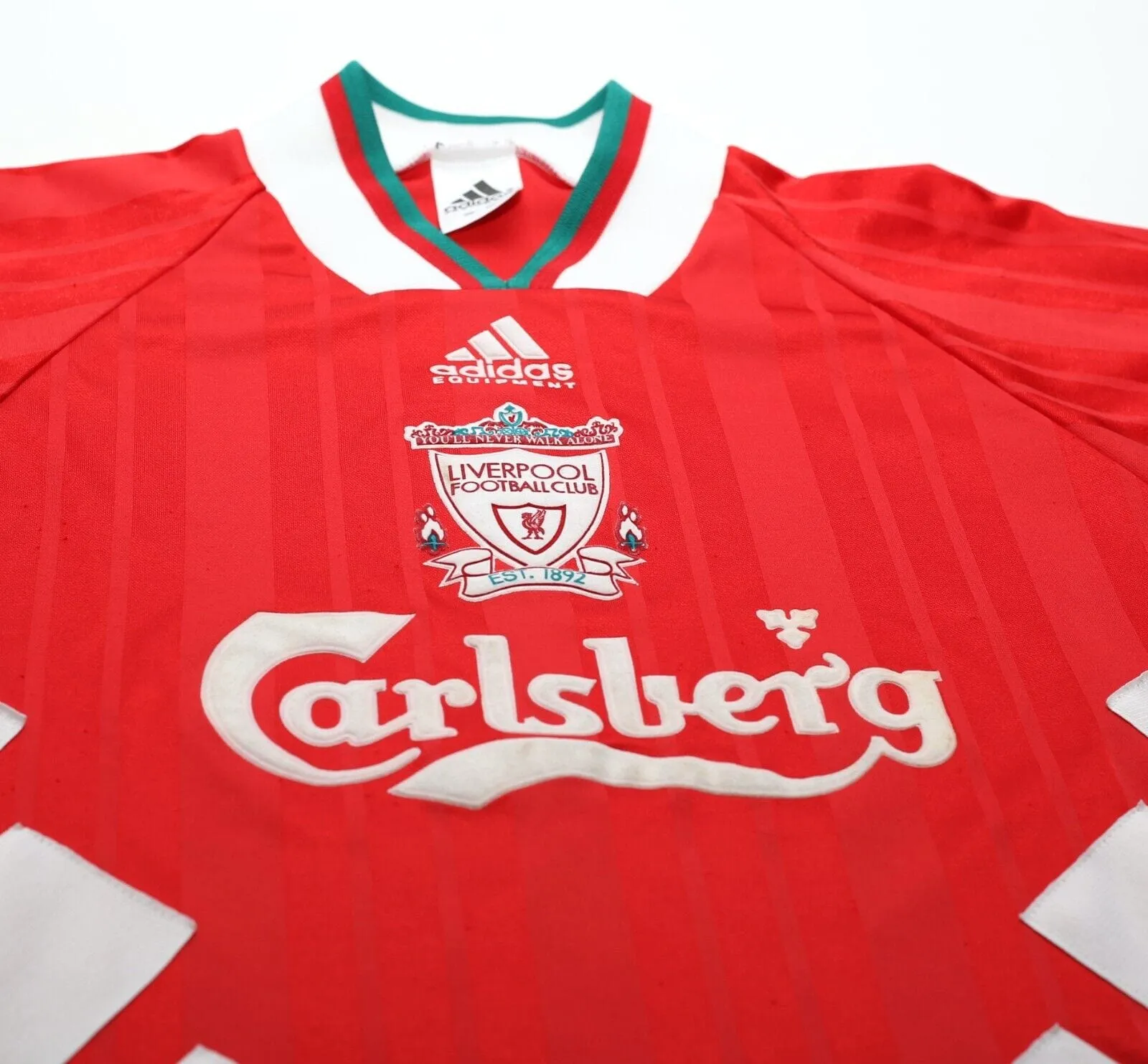 1993/95 LIVERPOOL Vintage adidas Home Football Shirt Jersey (M)