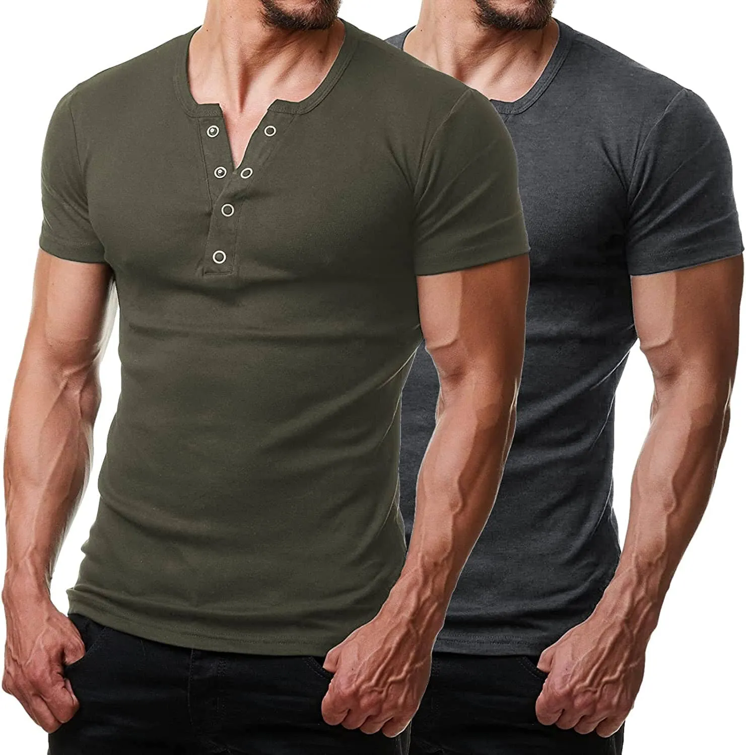 2 Pack Short Sleeve Workout Gym T-Shirt (US Only)