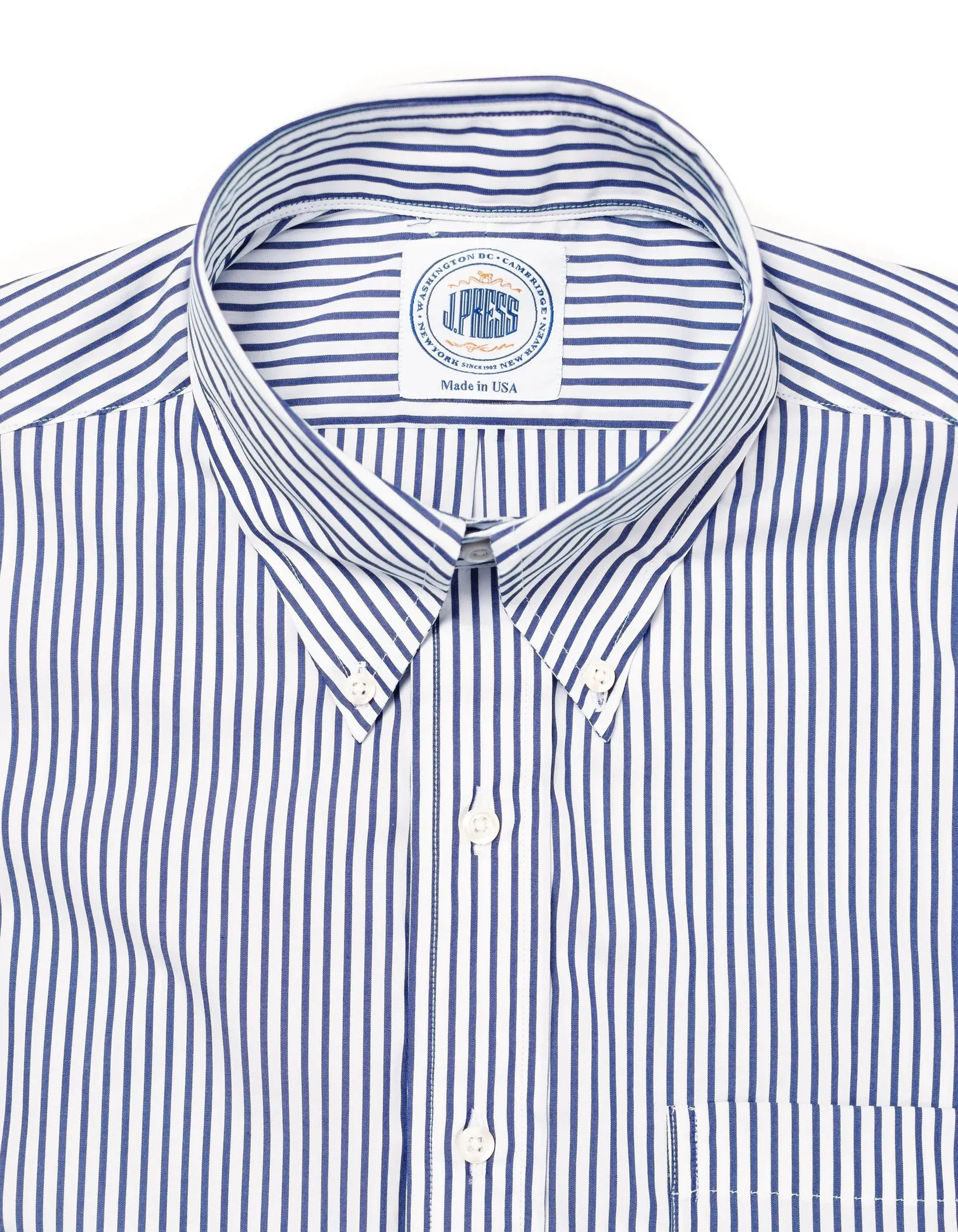 2-PLY 100s - NAVY REGENT STRIPE DRESS SHIRT