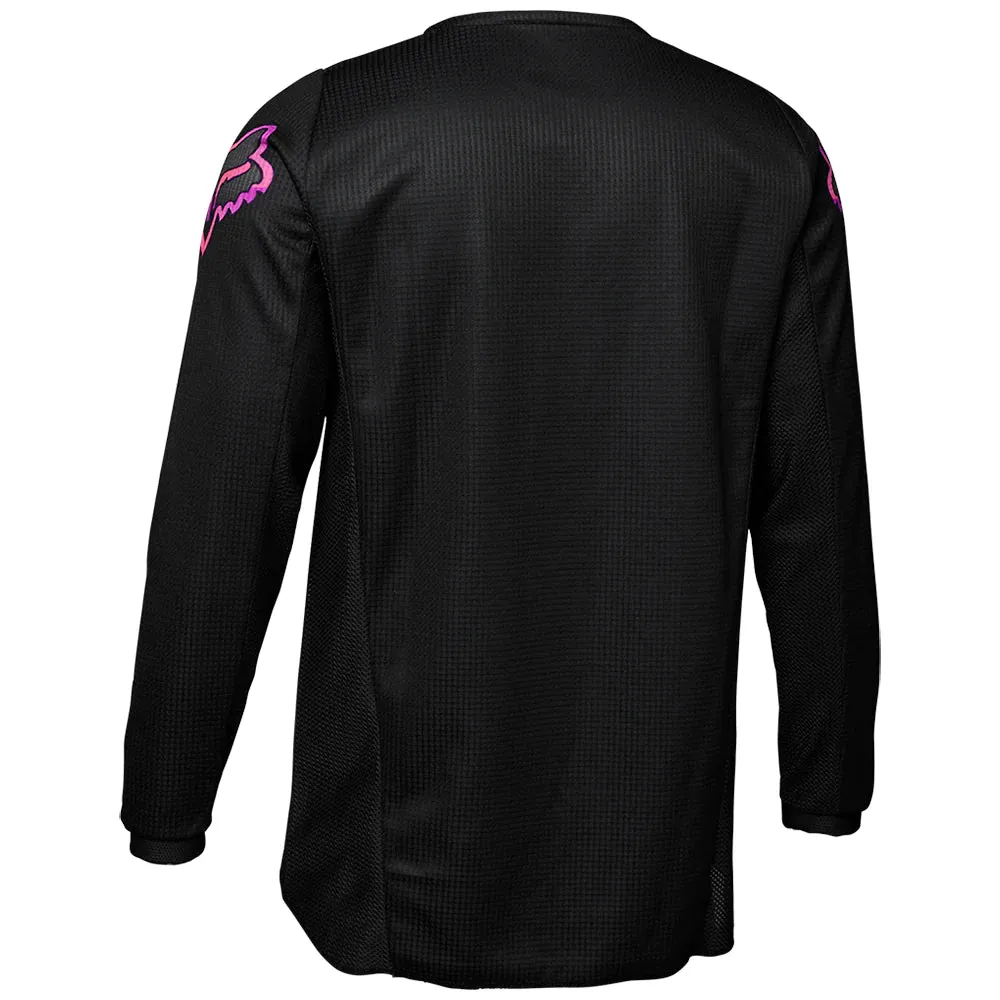 24 FOX YOUTH GIRLS' BLACKOUT JERSEY [BLACK/BLACK] YL