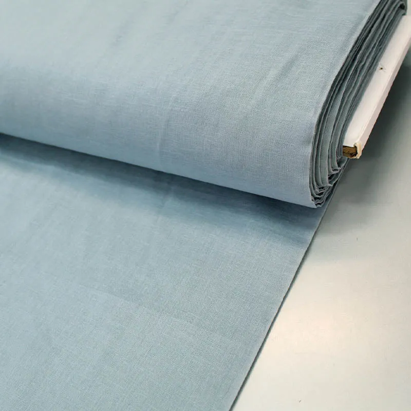 300CM REMNANT Indian Cotton Voile - Duck Egg Blue