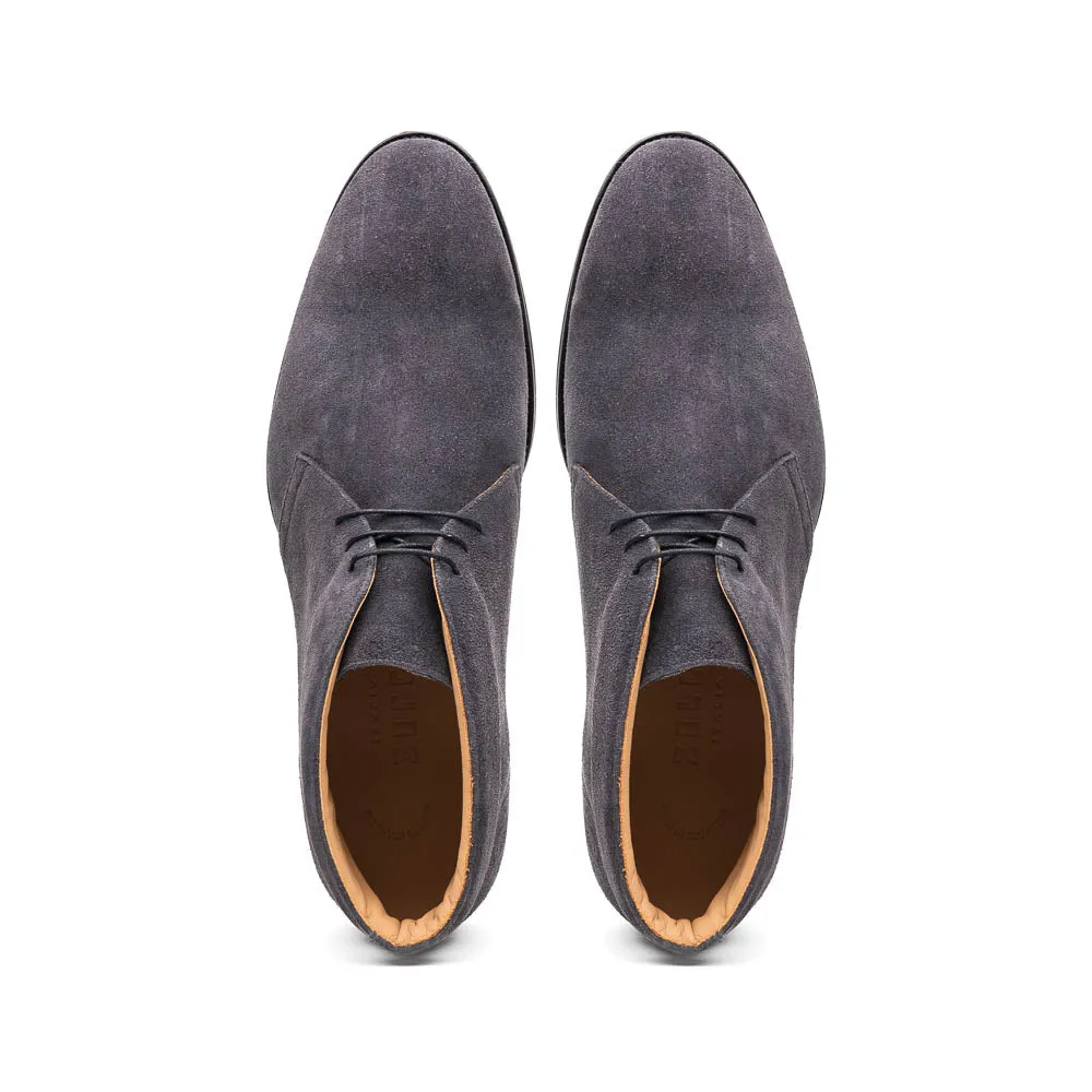 46-592-GRY MARCO Suede Calfskin Chukka Boot Grey