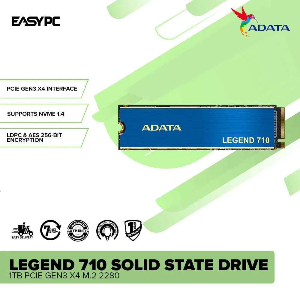 Adata Legend 710 Solid State Drive 1TB PCIe GEN3 x4 M.2 2280