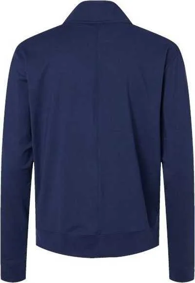 Adidas A1002 Women's Ultimate365 Textured Quarter-Zip Pullover - Collegiate Navy