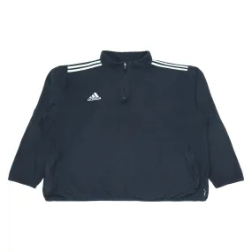 Adidas Half Zip Black Quarter-Zip Fleece