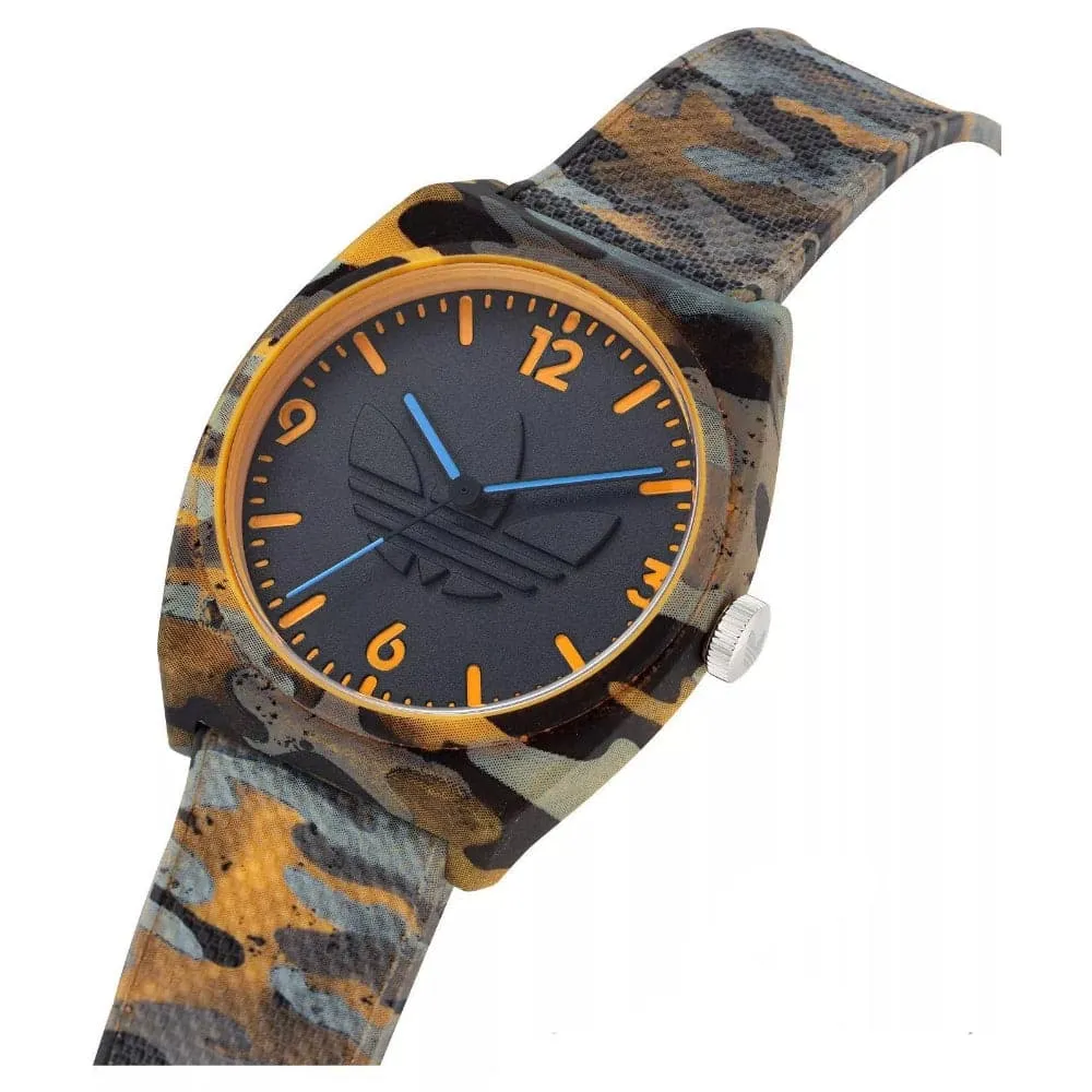 Adidas Stylish Camouflage Rubber Strap 38mm Men Watch AOST22567