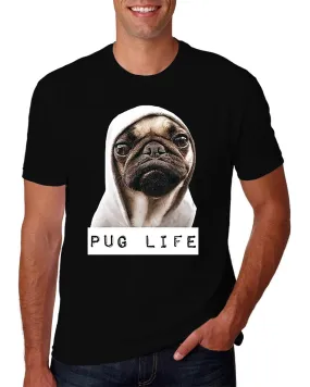 AFONiE Adult Unisex Pug Life Funny Thug Life T-Shirt