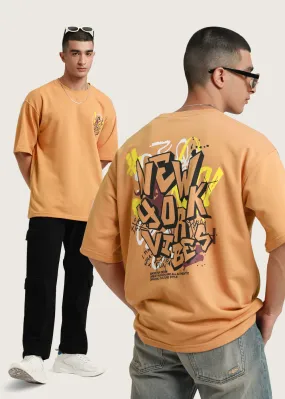 Apricot Orange Oversized T-shirt