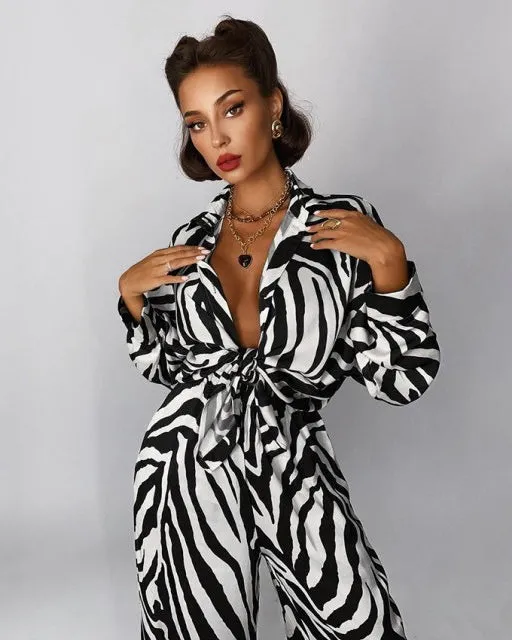 ASHA ZEBRA Stylish TWO PIECE SET