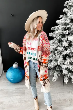 Ashton Aztec Fringe Cardigan