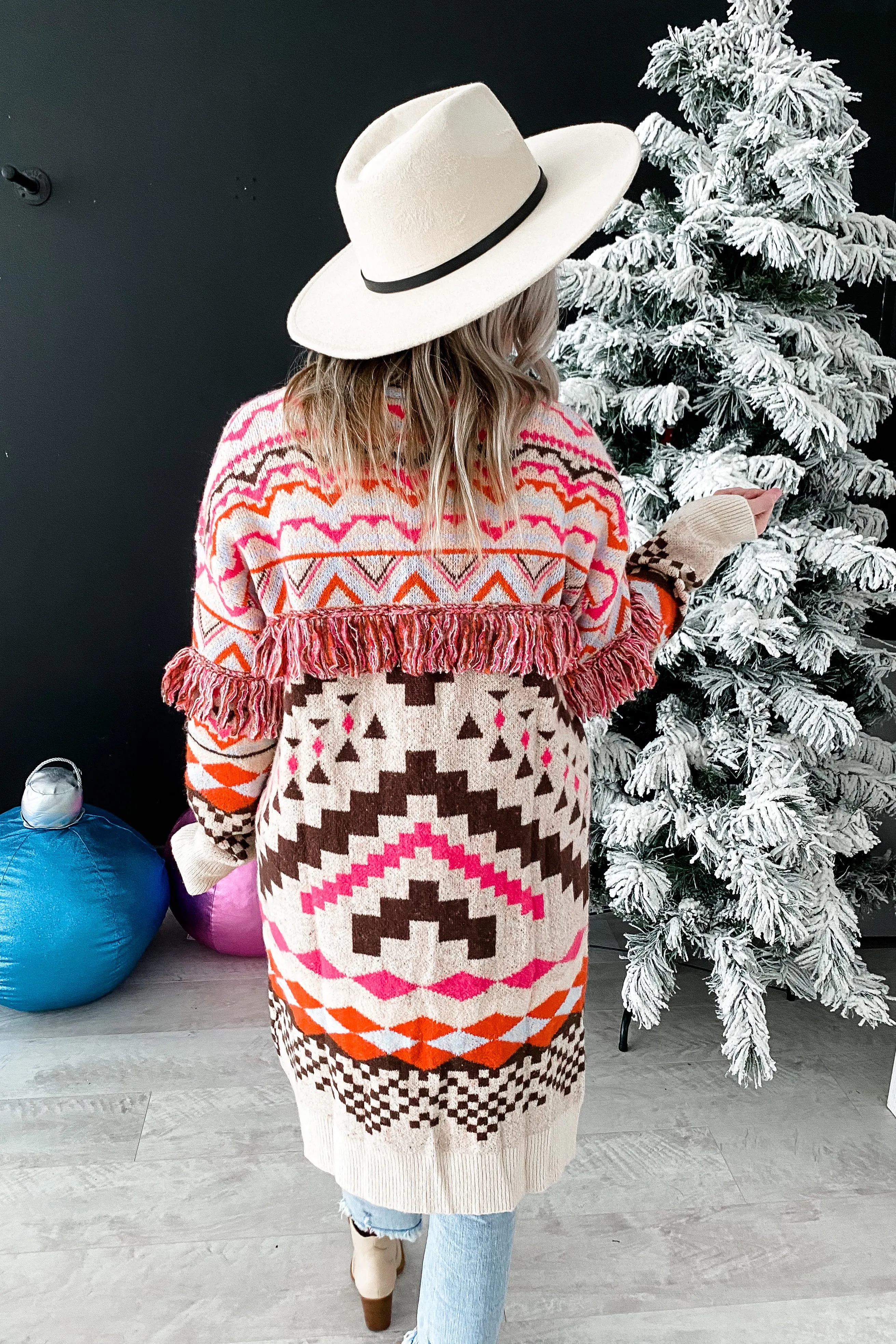 Ashton Aztec Fringe Cardigan