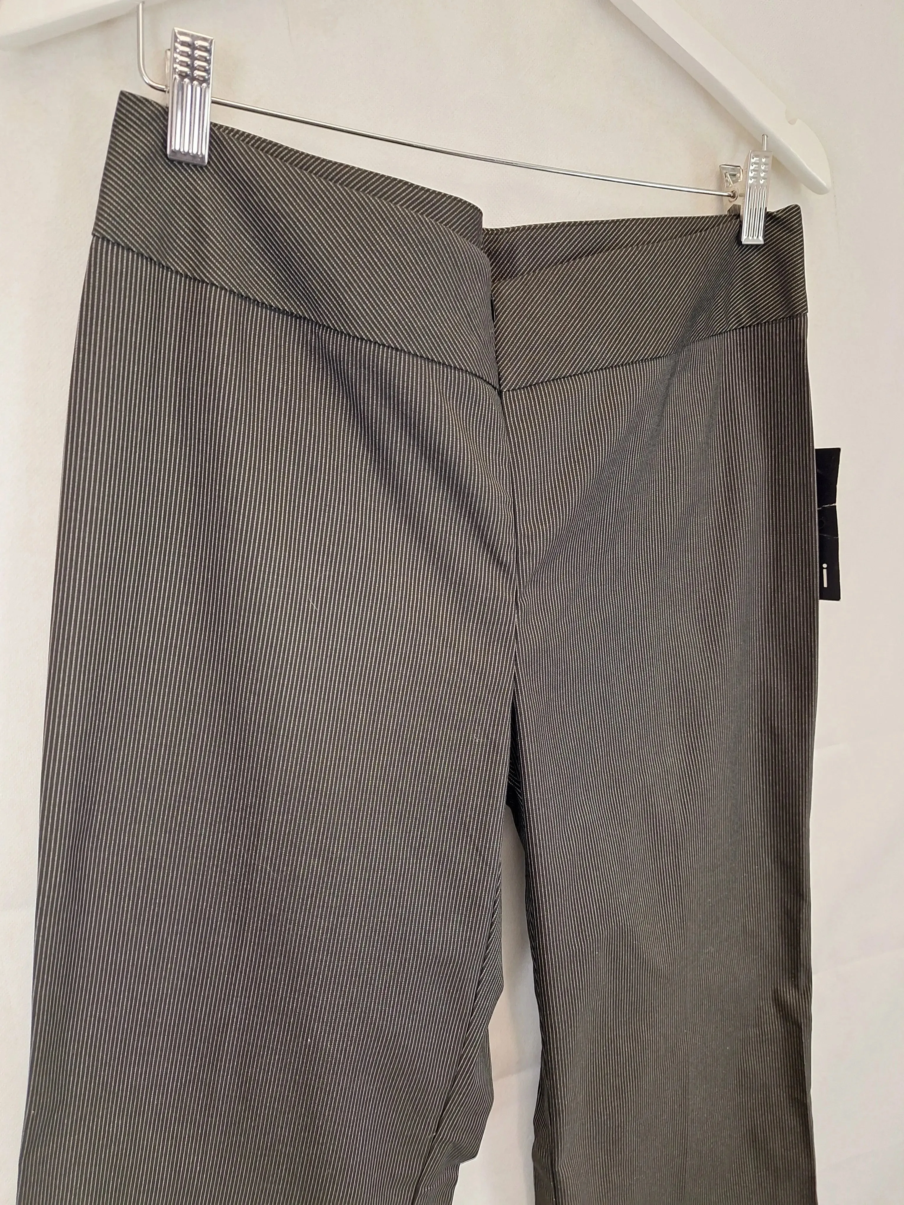 Assorted Brands  Stylish Pinstripe Zip Front Pants Size 12