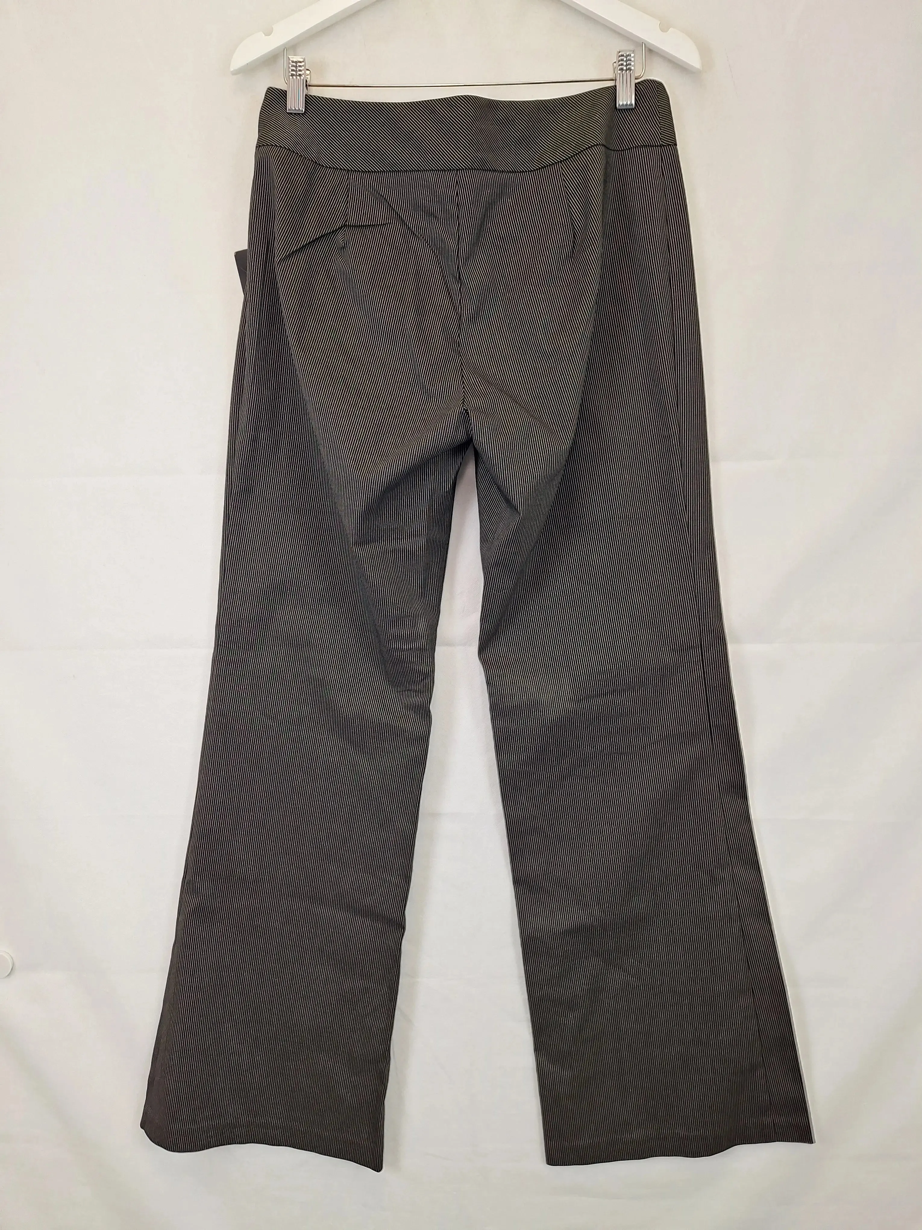 Assorted Brands  Stylish Pinstripe Zip Front Pants Size 12