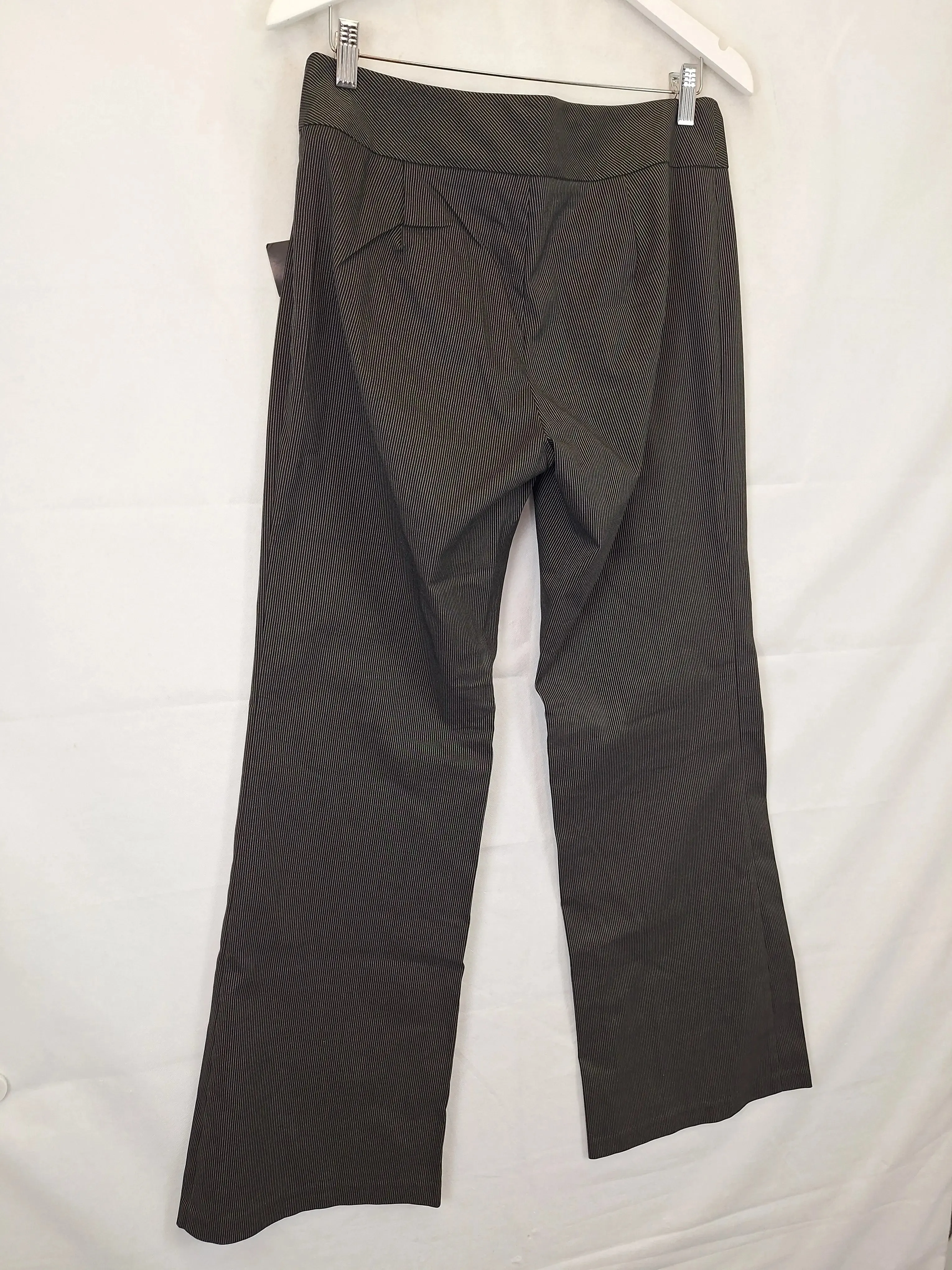 Assorted Brands  Stylish Pinstripe Zip Front Pants Size 12