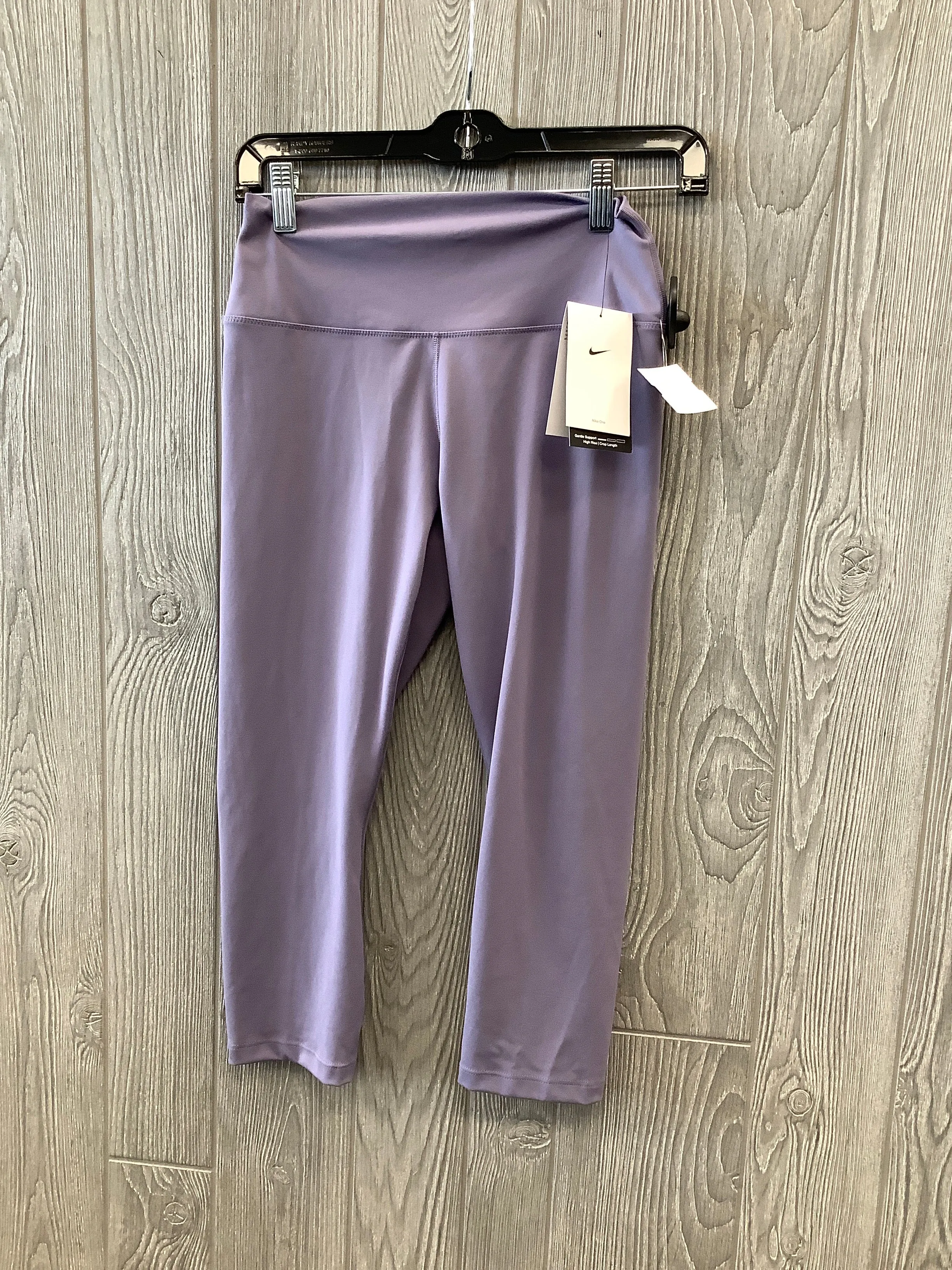 Athletic Capris By Nike Apparel In Purple, Size: M