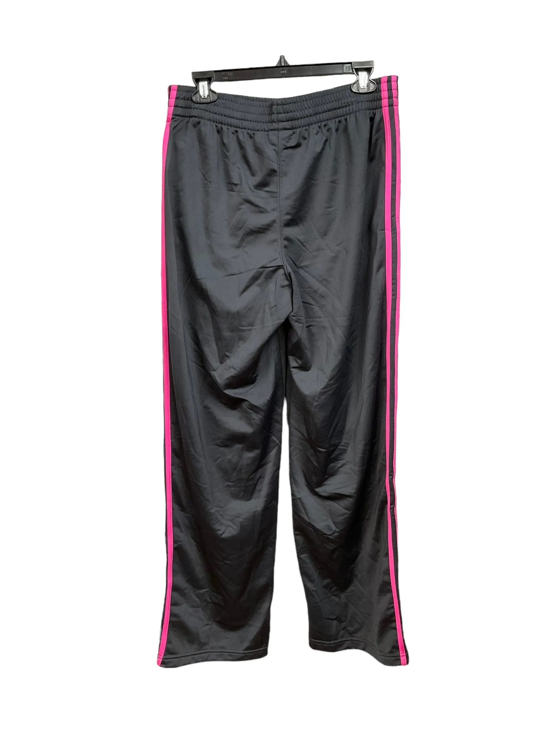 Athletic Pants By Adidas In Grey & Pink, Size: L