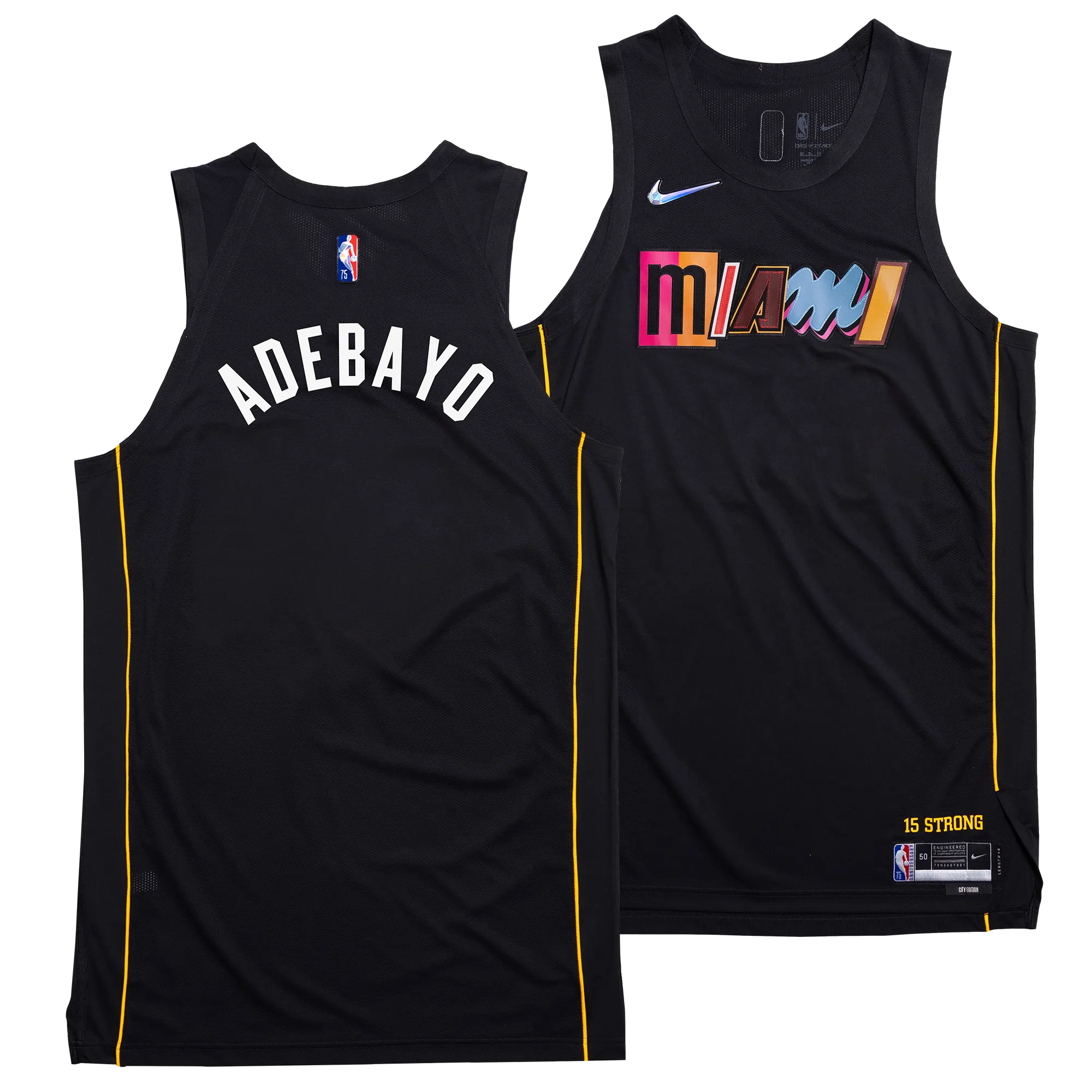 Bam Adebayo Nike Miami HEAT Mashup Swingman Jersey - Custom Number Style