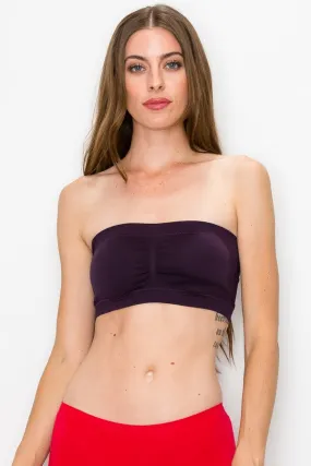 Bandeau Bra Dark Purple