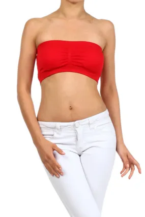 Bandeau Bra Red