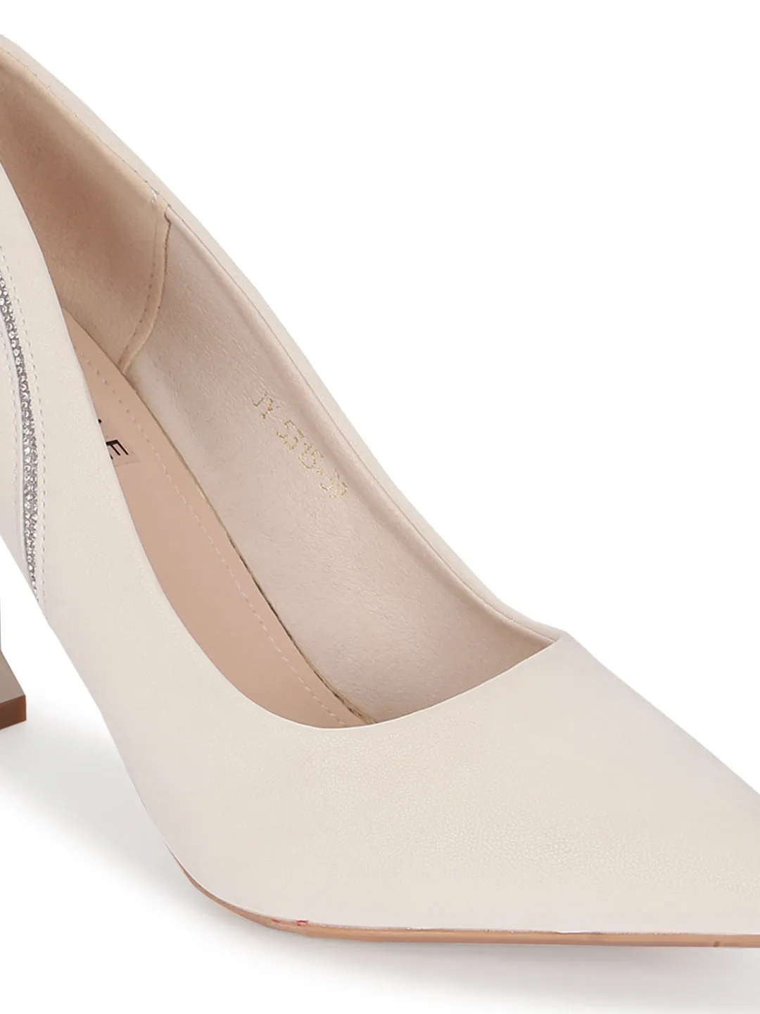 Beige PU Stylish Stiletto Heel Pumps (TC-ML056-BEIG)