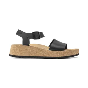 BIRKENSTOCK GLENDA BLACK LEATHER - WOMENS