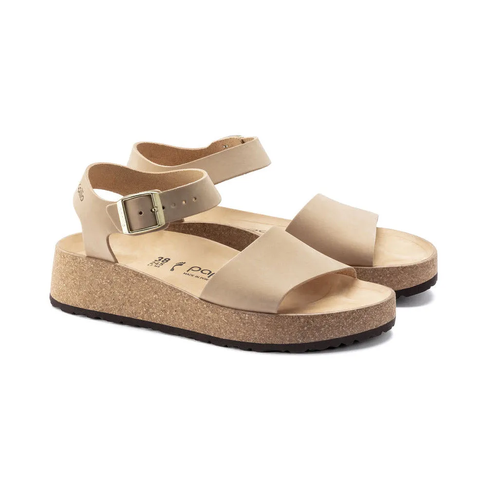 BIRKENSTOCK GLENDA SANDCASTLE NUBUCK - WOMENS