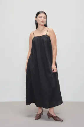 Black Gauze Tent Dress