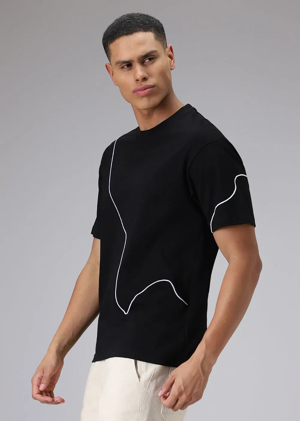 Black Line Oversized T-shirt