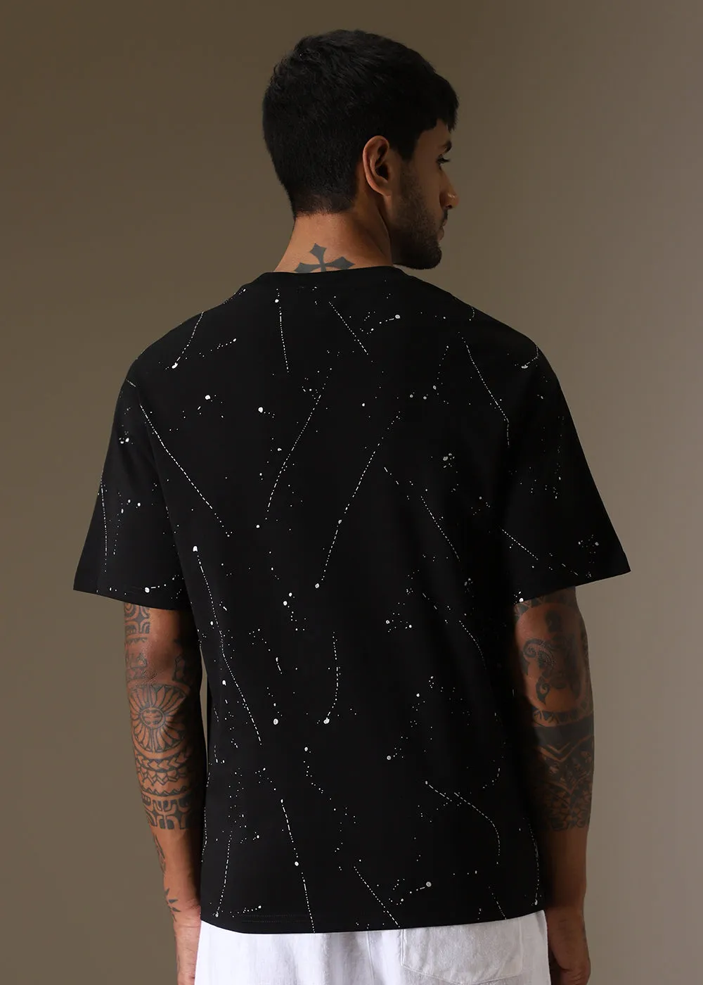 Black Splatter Oversized T-shirt