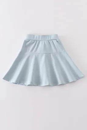 Blue basic skort