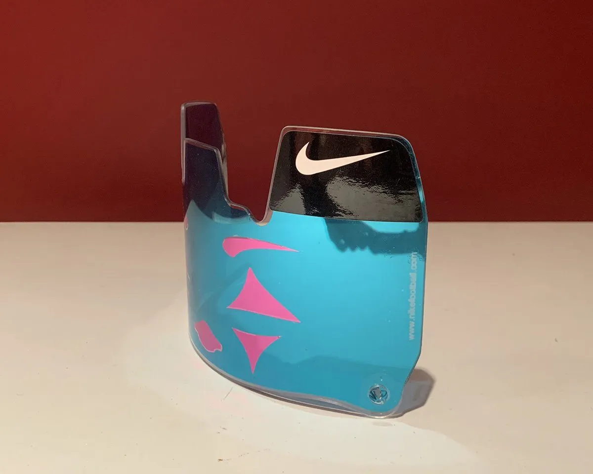 Blue Pink Chrome JOKER 2.0 Custom Football Visor