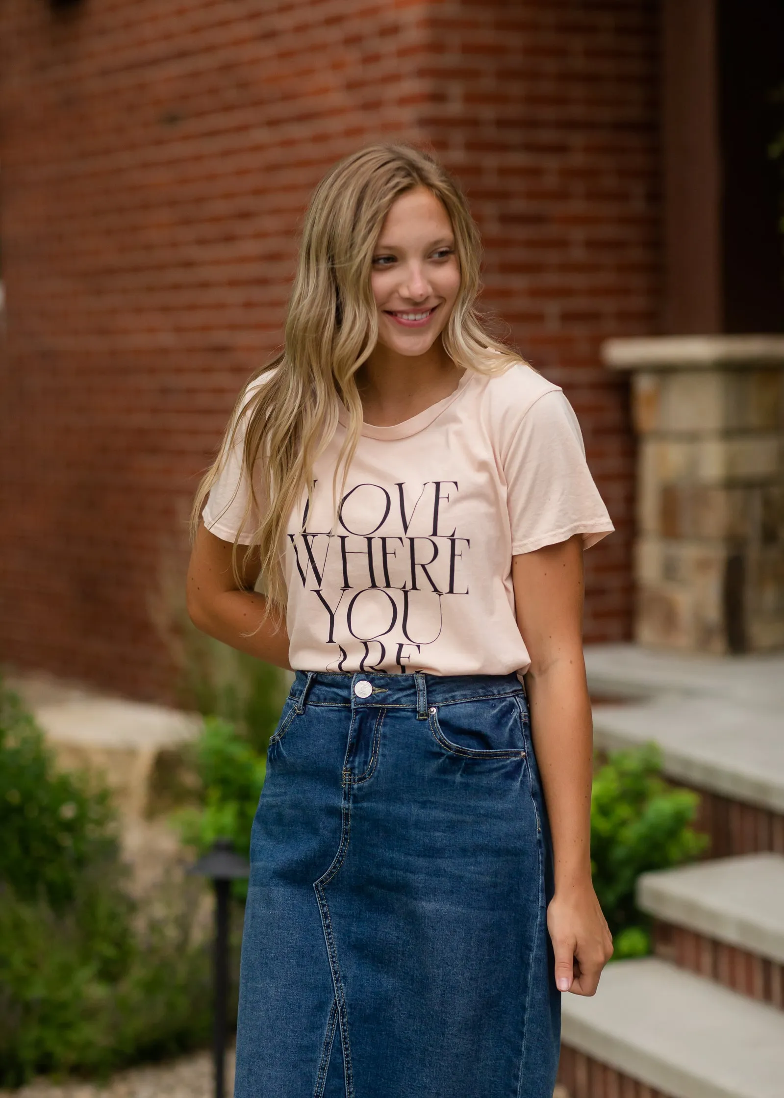 Blush Love Where You Are Graphic Tee - FINAL SALE