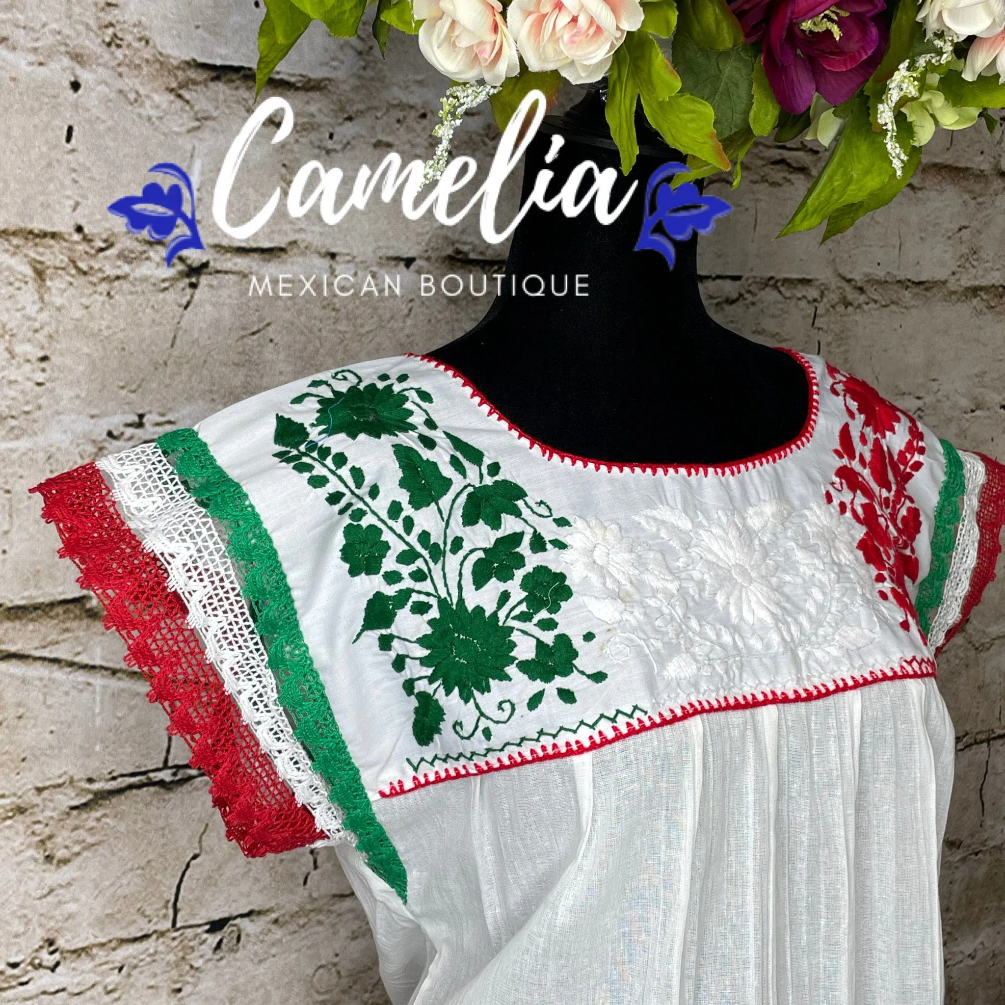 Boho Peasant VIVA MEXICO Mexican Blouse