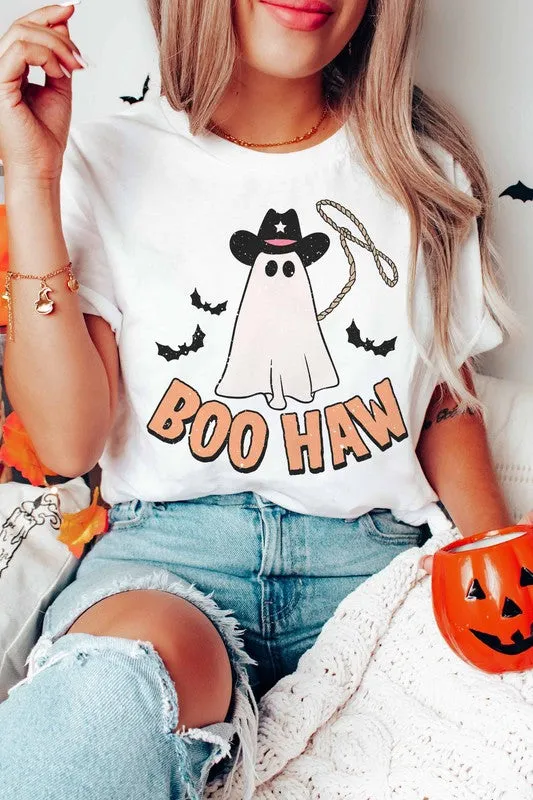 BOO HAW GRAPHIC TEE PLUS SIZE