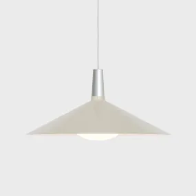 Bower Pendant Light Large in Oyster White   Oval II