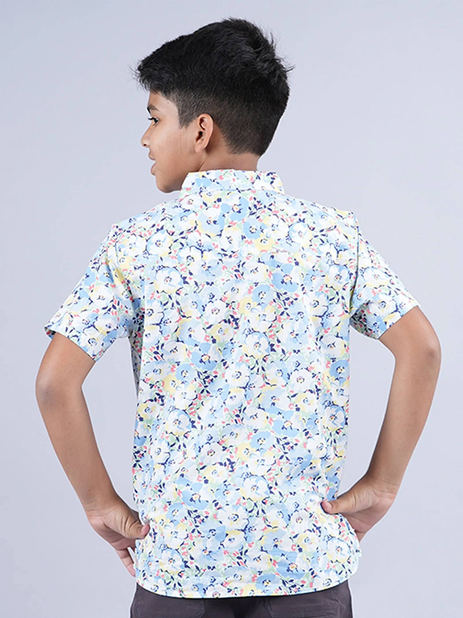 Boys AOP Half Sleeve Shirt