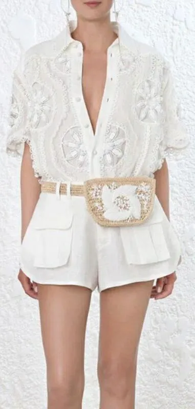 'Breeze' Doily Shirt - White or Black