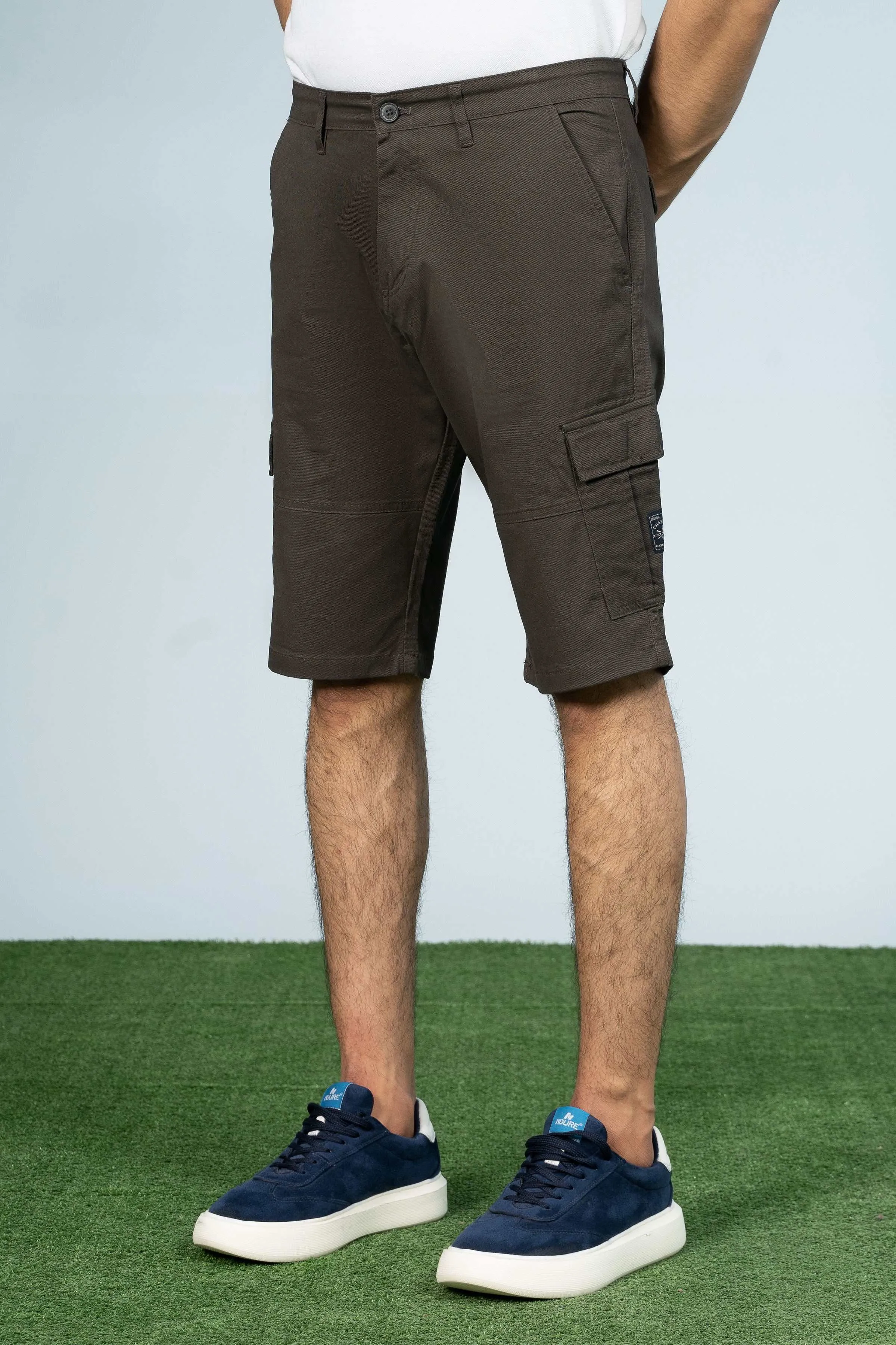 CARGO REGULAR FIT SHORTS DARK GREY