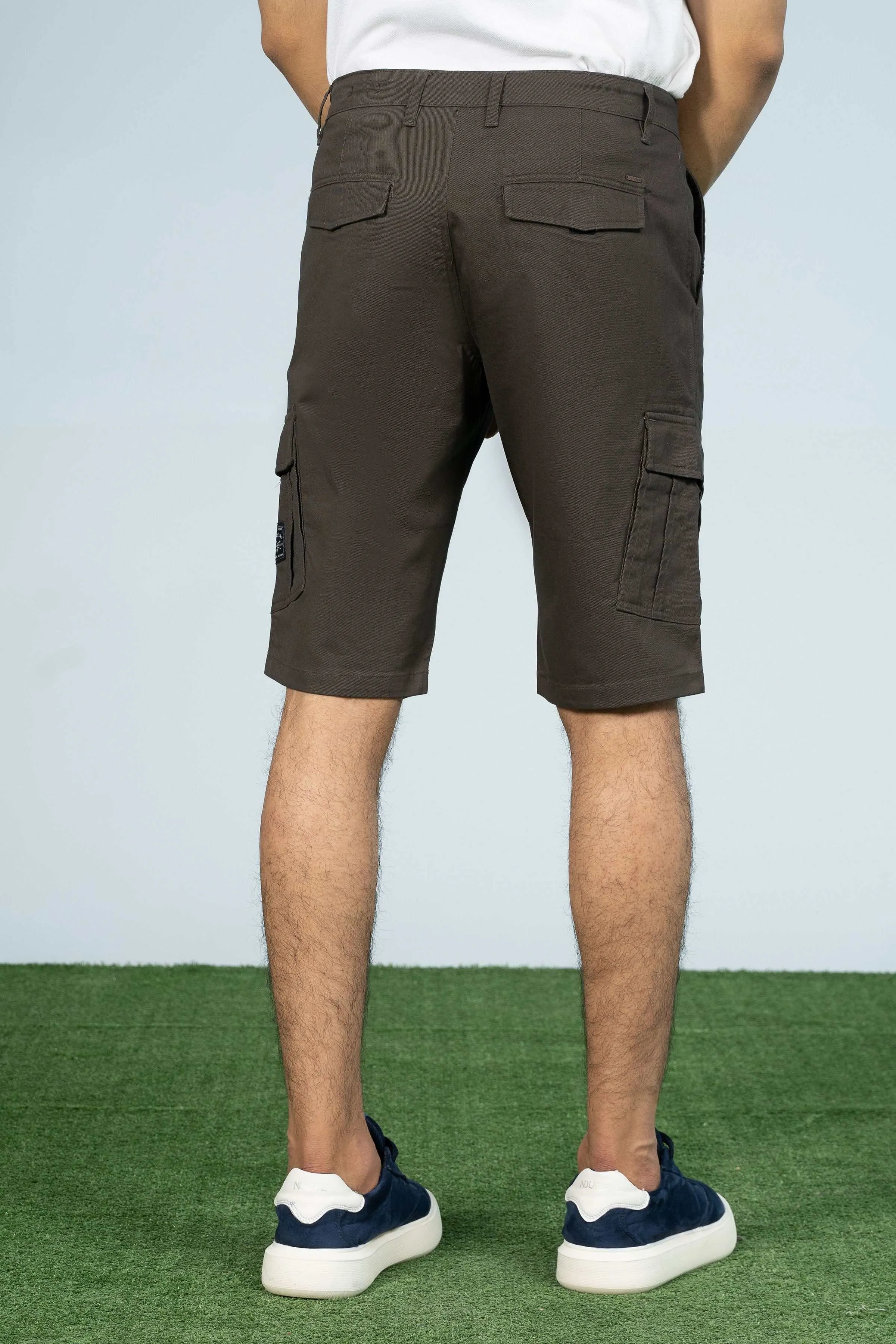 CARGO REGULAR FIT SHORTS DARK GREY