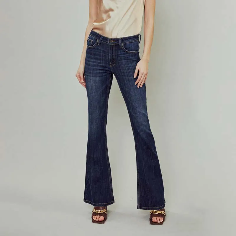 Celestine Mid Rise Flare Jeans