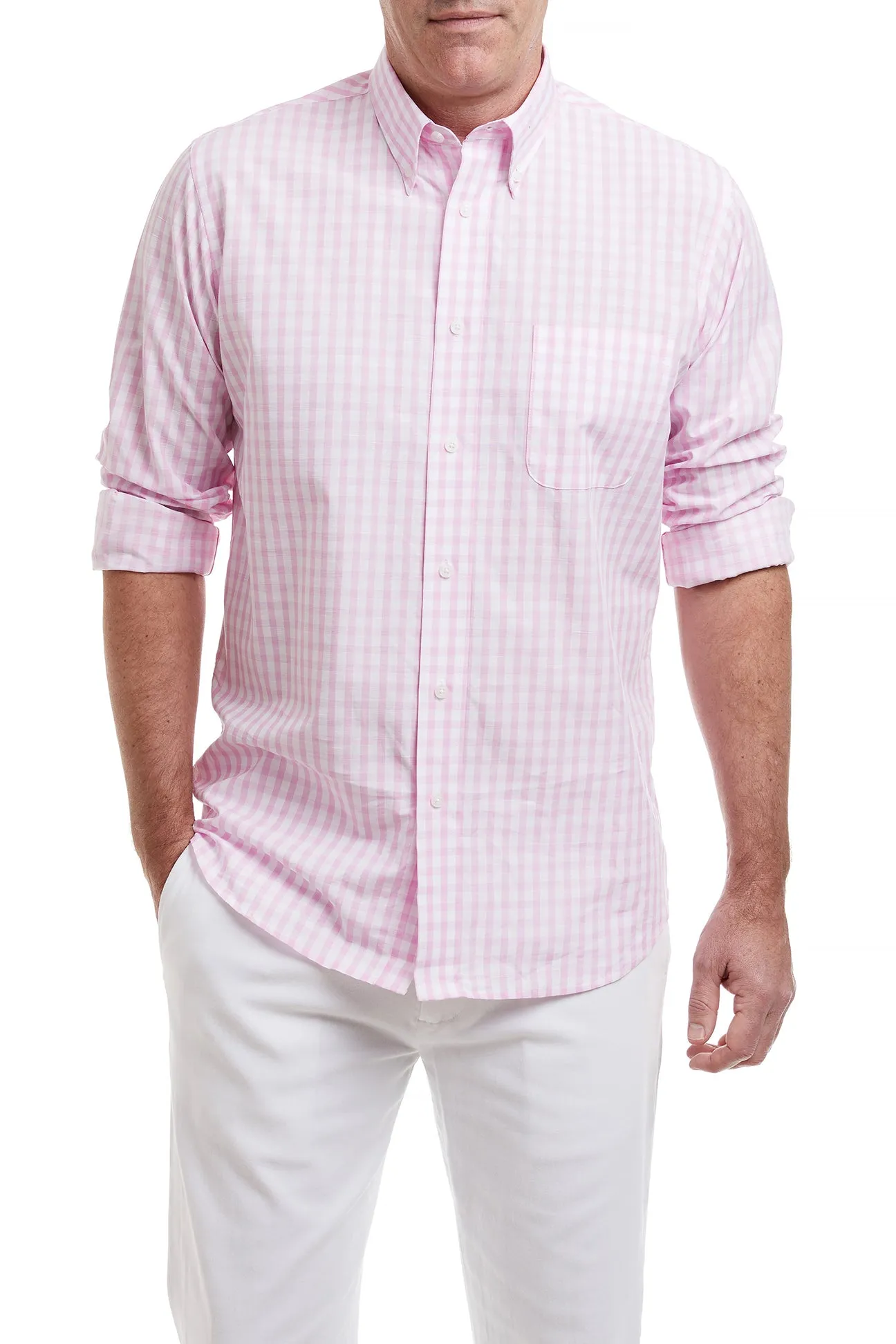 Chase Shirt Pink Beach Gingham