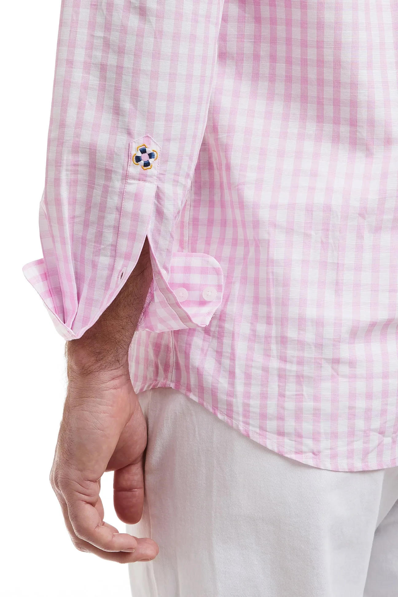 Chase Shirt Pink Beach Gingham