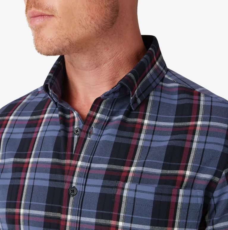 City Flannel -Coastal Fjord Bryant Plaid - Mizzen and Main